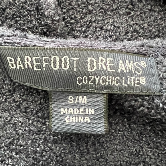 Barefoot Dreams Cozy Chic Lite Slate Blue Open Front Cardigan Size S/M - Picture 9 of 11